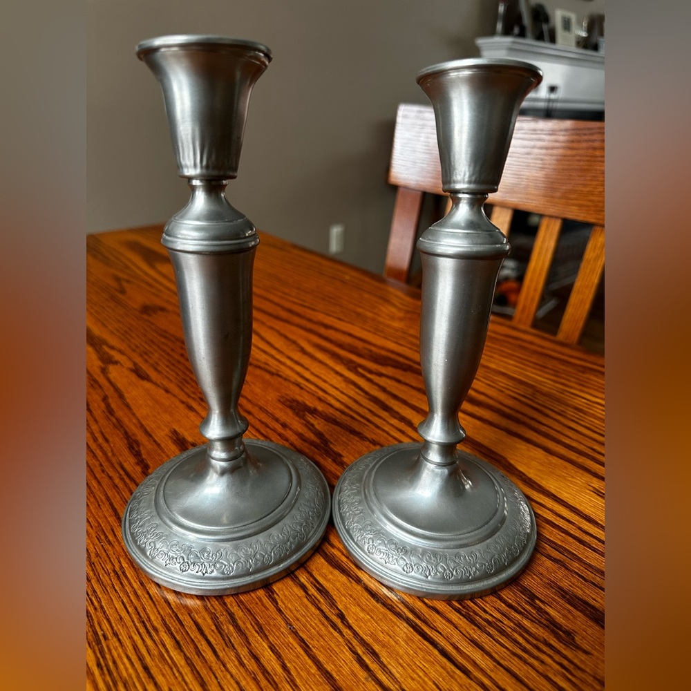 Pewter Candle Holders